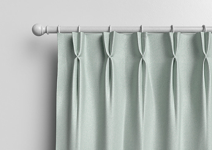 Soft Chevron, Blue Glacier - Made to Measure Curtains - Image 12